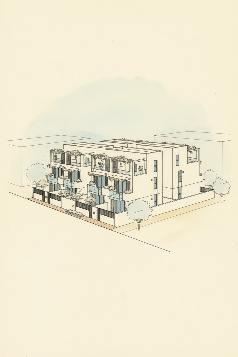 Drawing of Sunset Grove Homes
