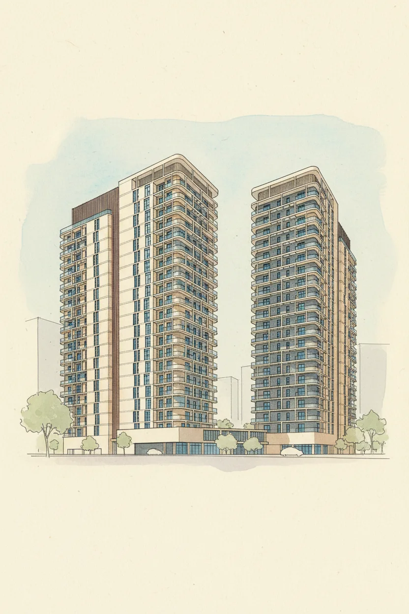 Drawing of Taraf 3 Residence