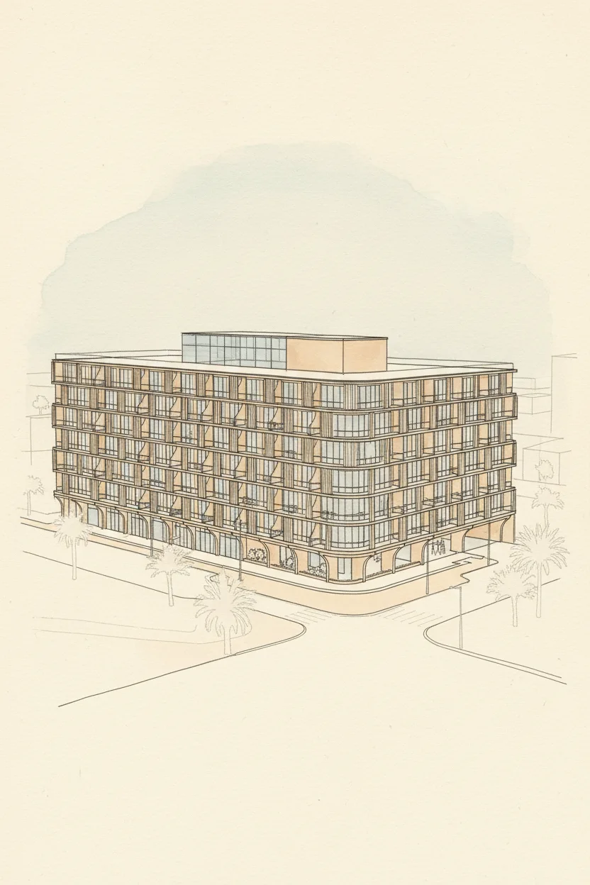 Drawing of The Orchard Place Tower B