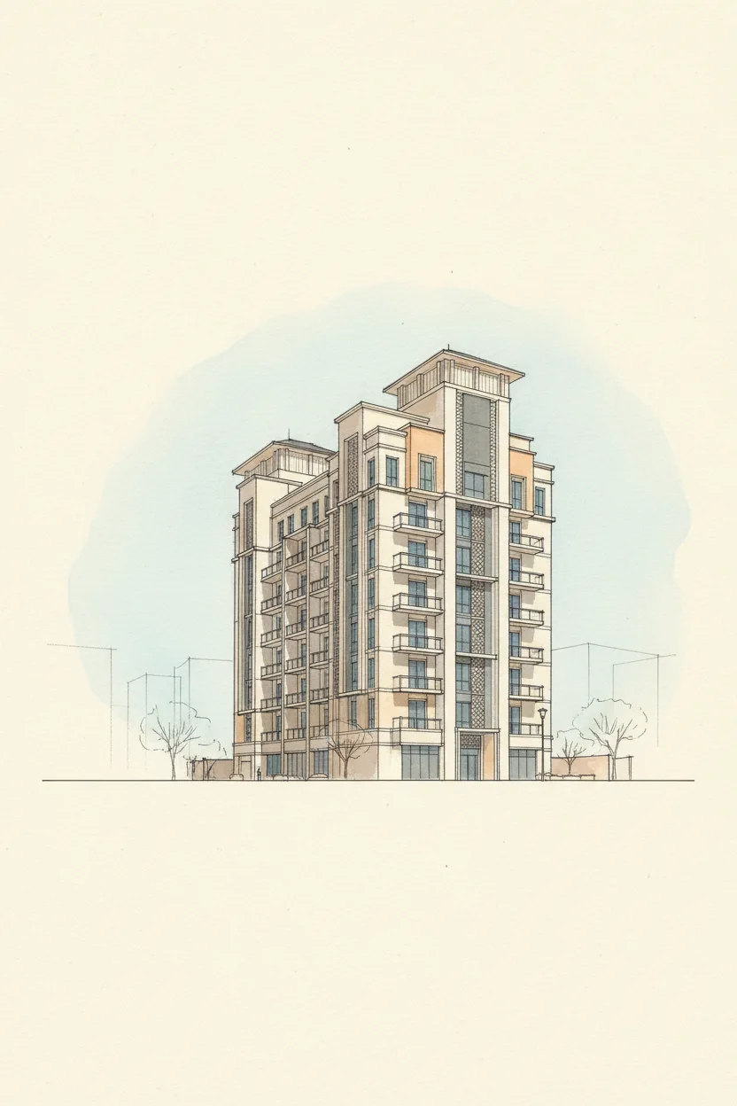 Drawing of The Promise Villas