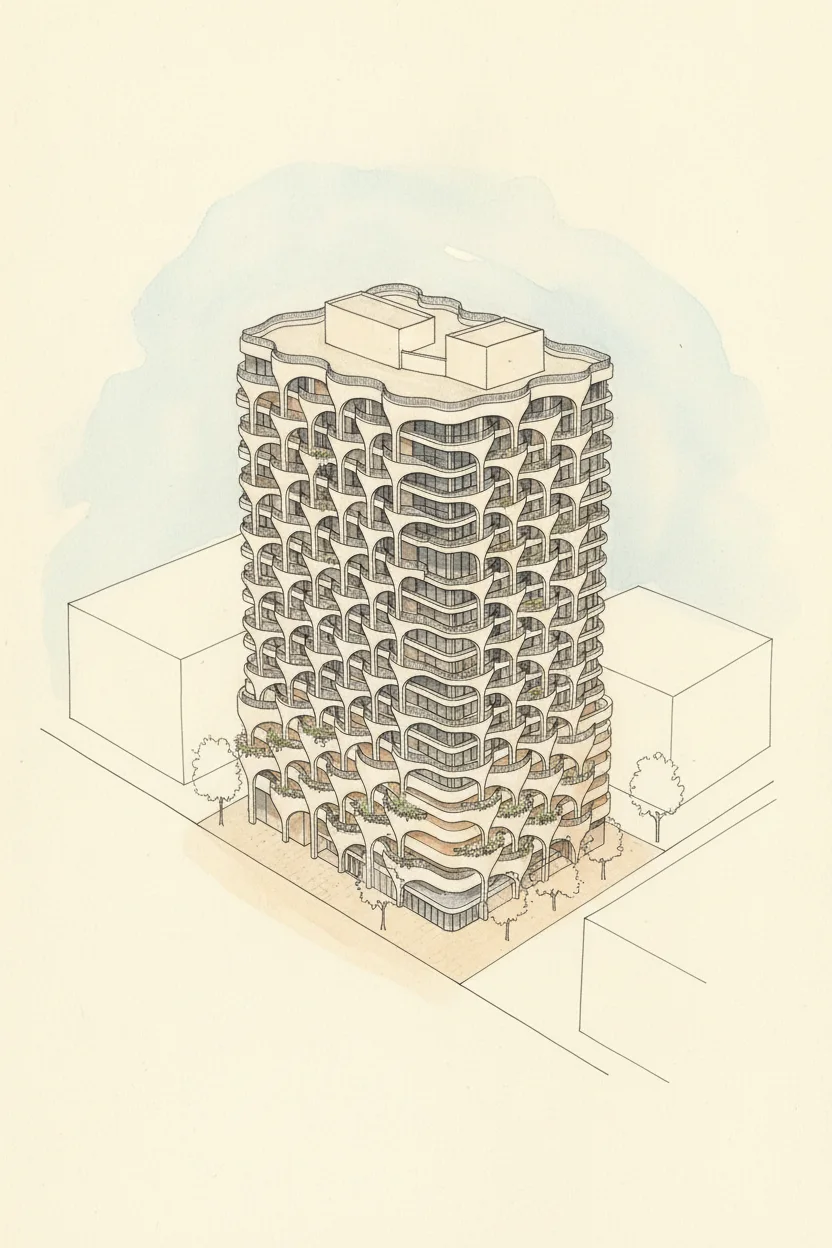 Drawing of The Weave
