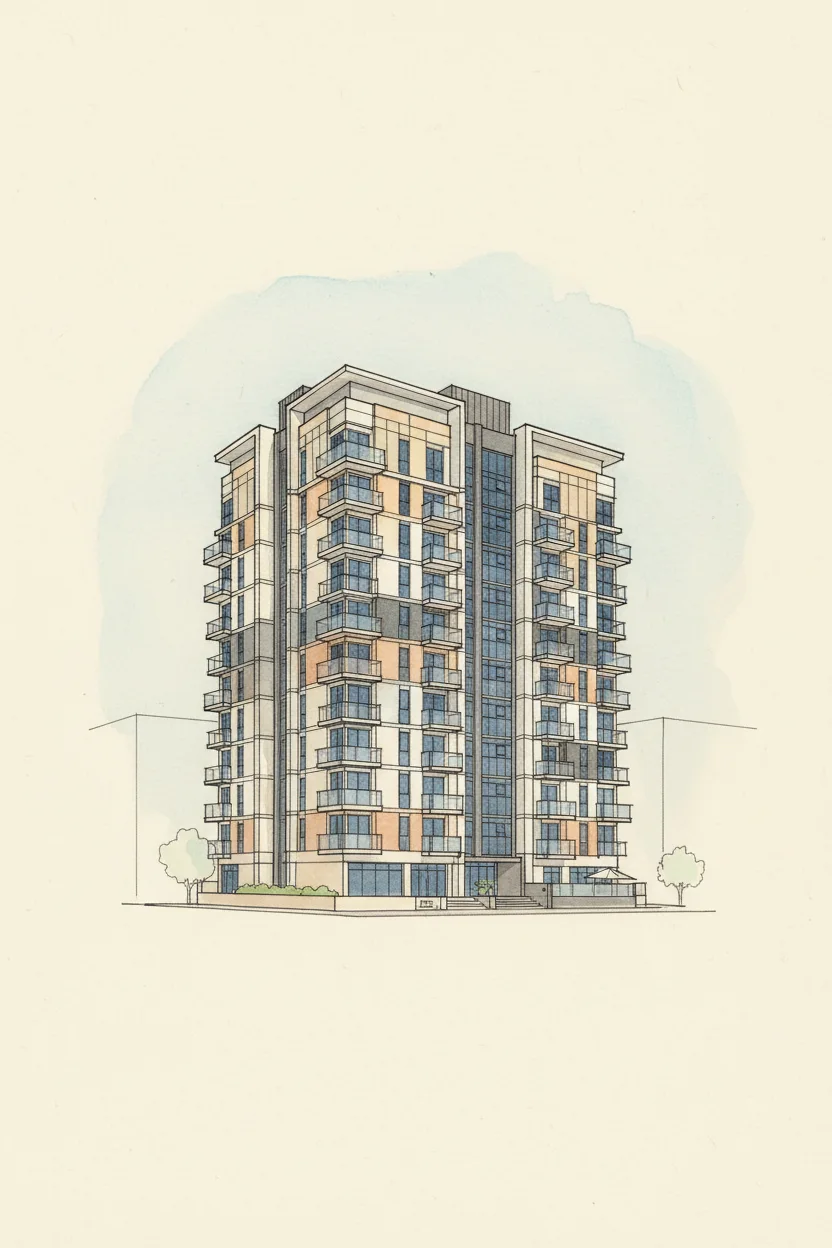 Drawing of Venus Residence