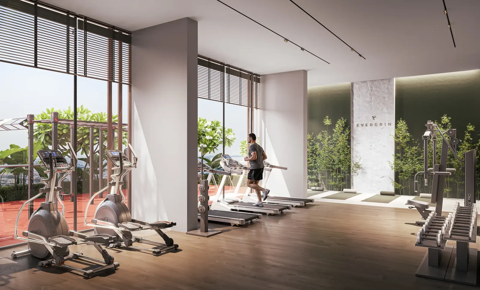 shared area: gym