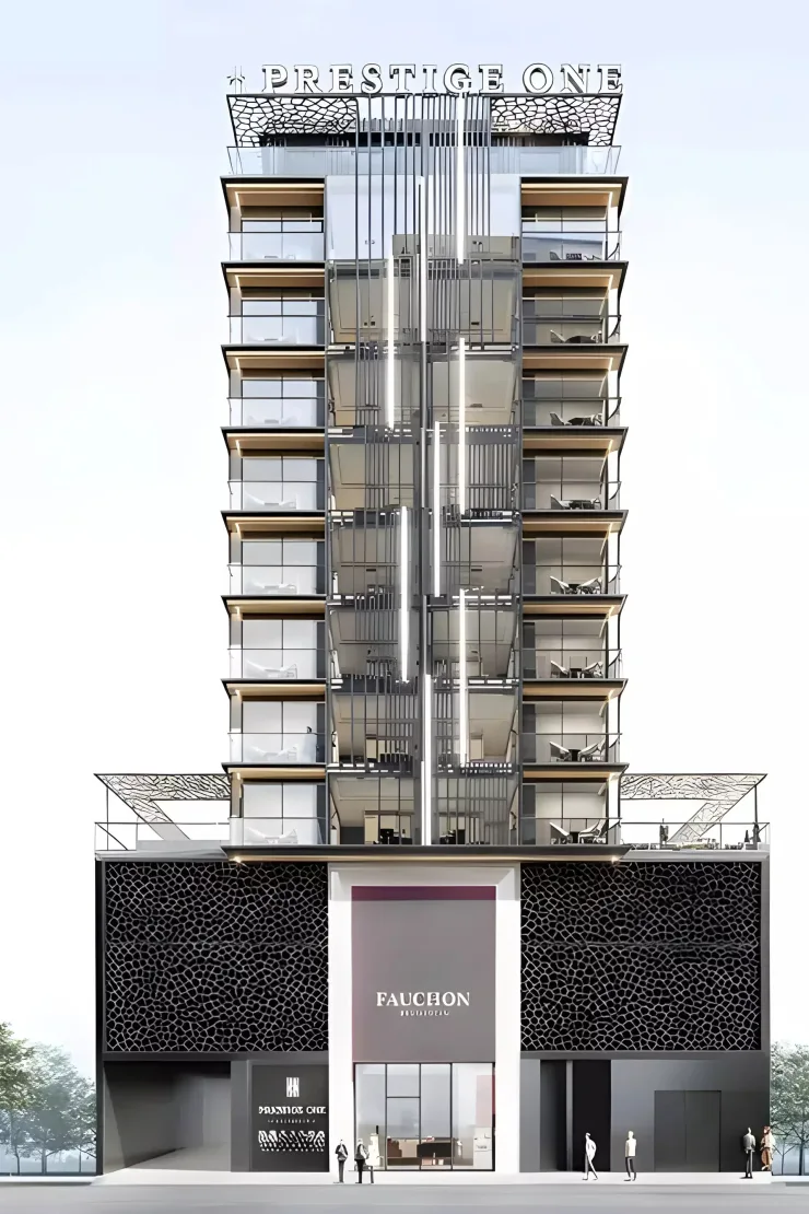 outside full height, front with the Fauchon entrance