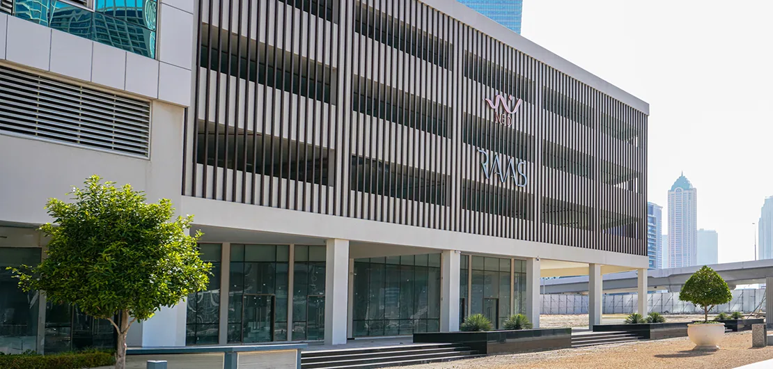 outside, podium and street level