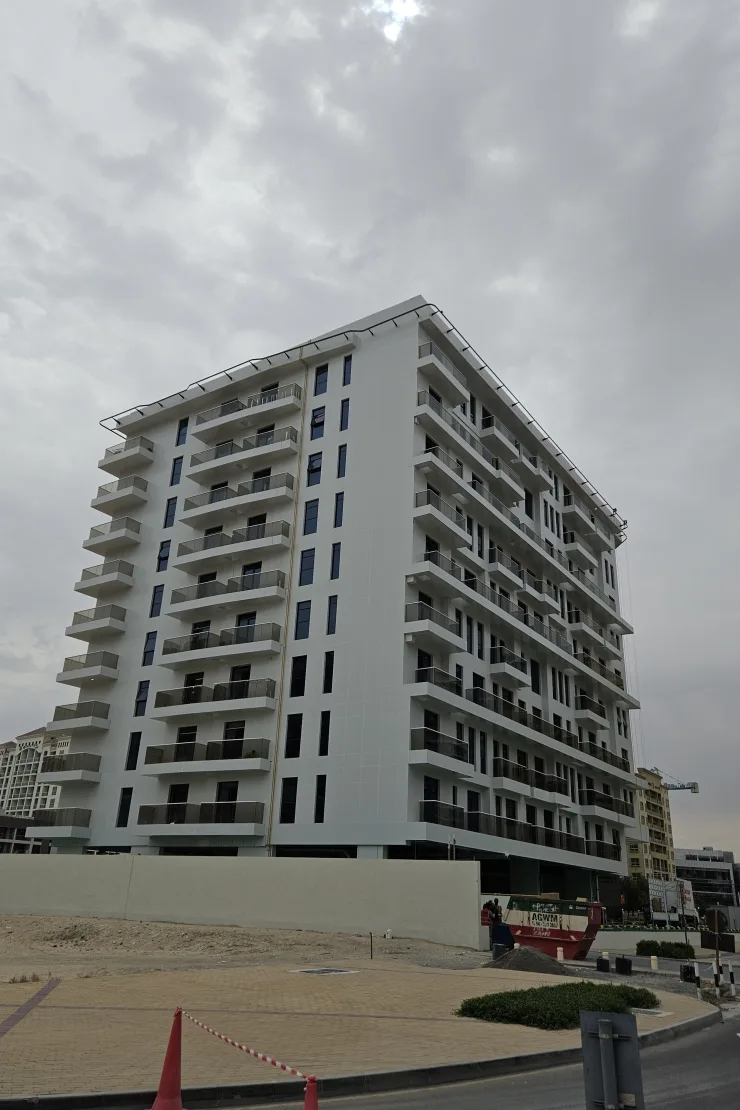 outside, side view