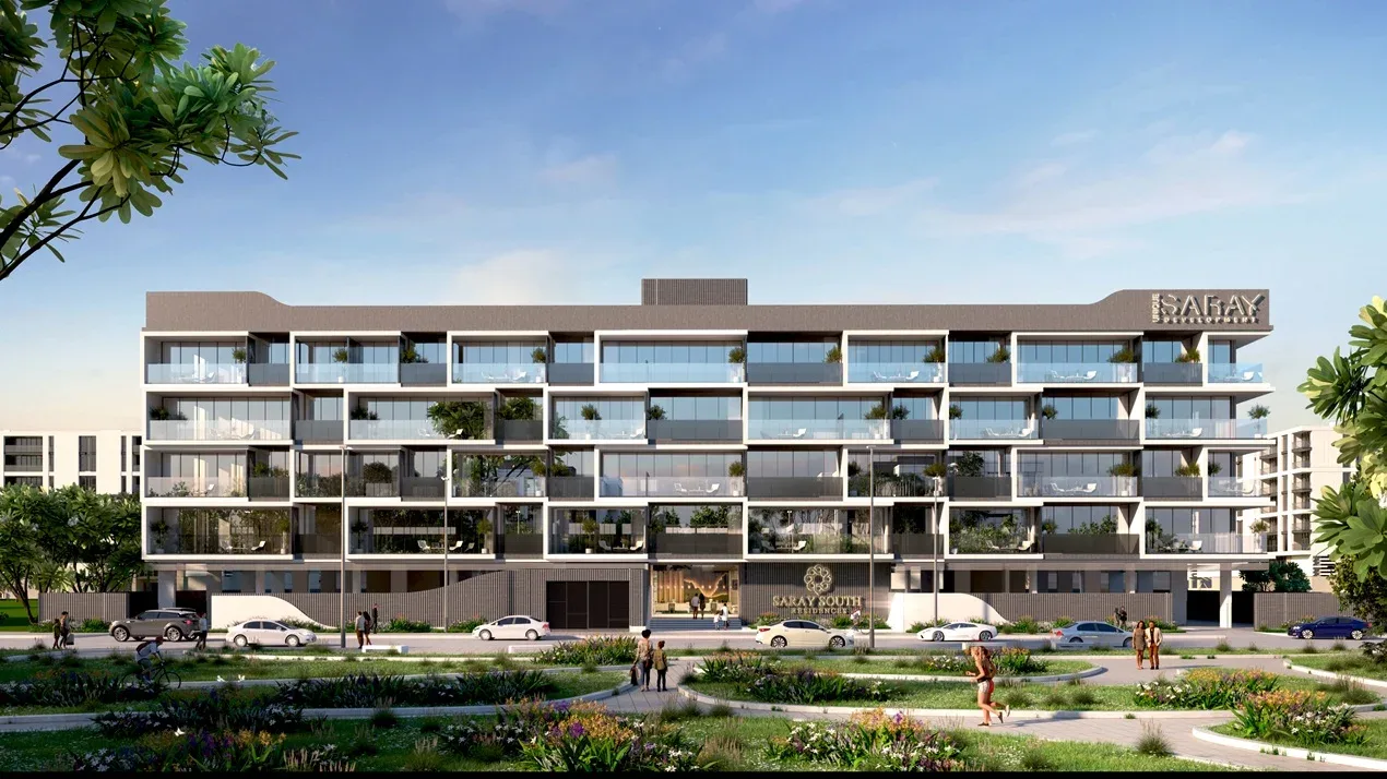 outside, full width front elevation; hero image on the developer's home page, which presents Saray Prime (1270x714)