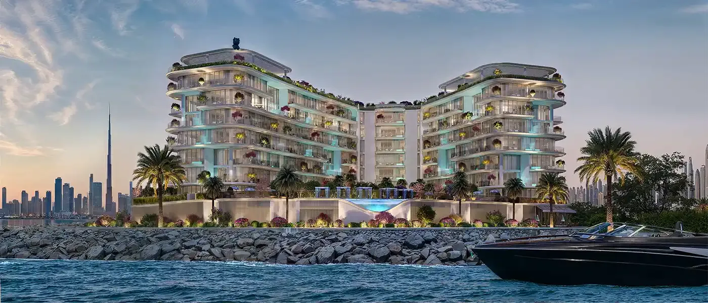 Developer render of Riu 2 waterfront twin-wing building