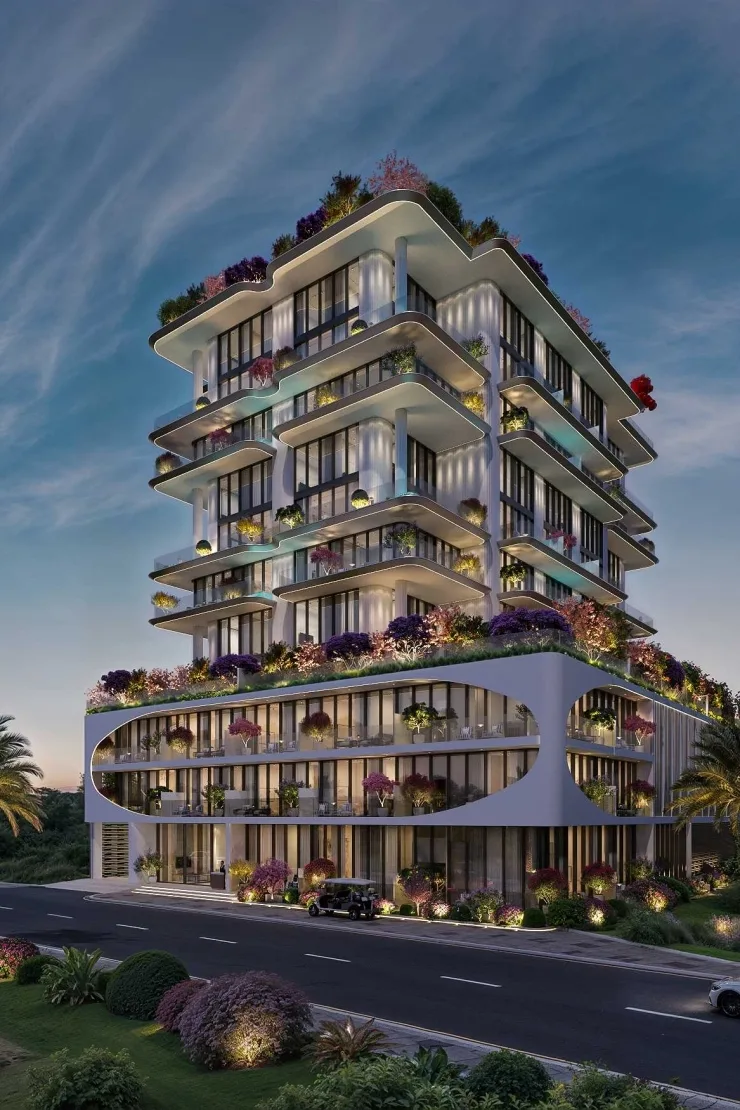 outside full height, corner view