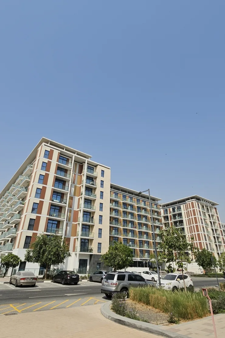 Celestia Tower A facade seen from street level