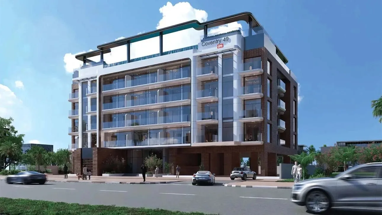 Developer render of Coventry 49 from street level
