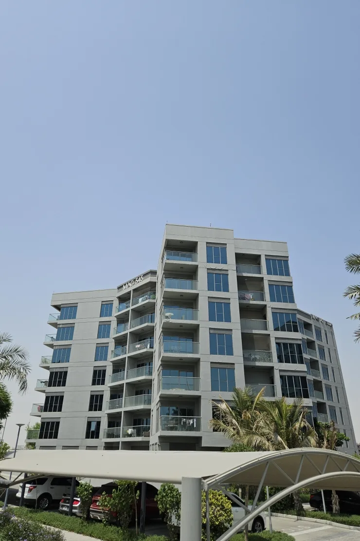 MAG 545 facade with balconies, ground to roof
