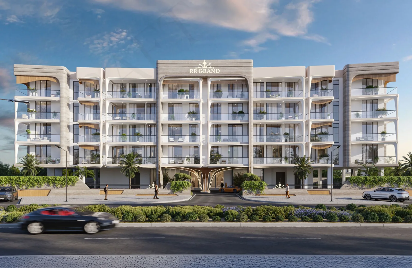 Front facade of RR Grand, ground to roof
