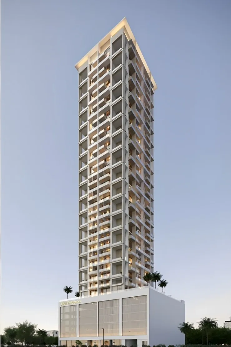 Full tower with podium and Alfal signage