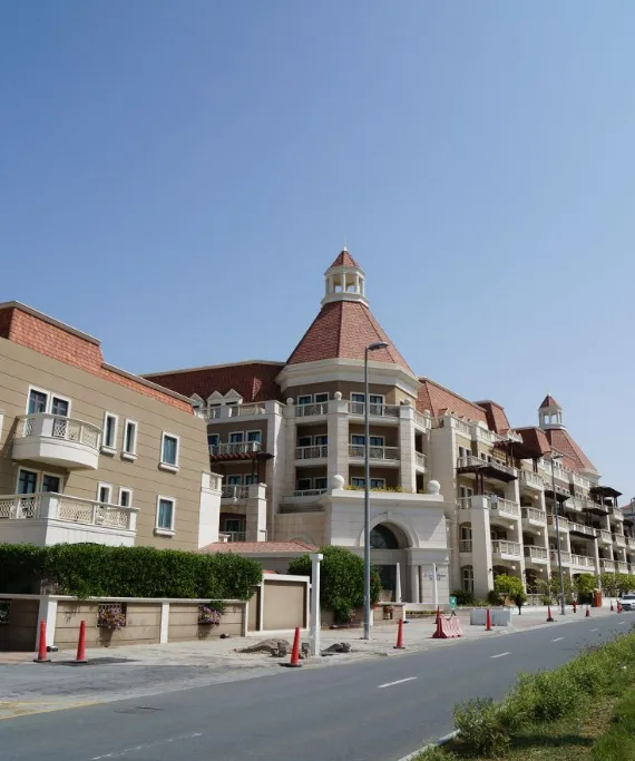 Le Grand Chateau C, terracotta roofs and cupola