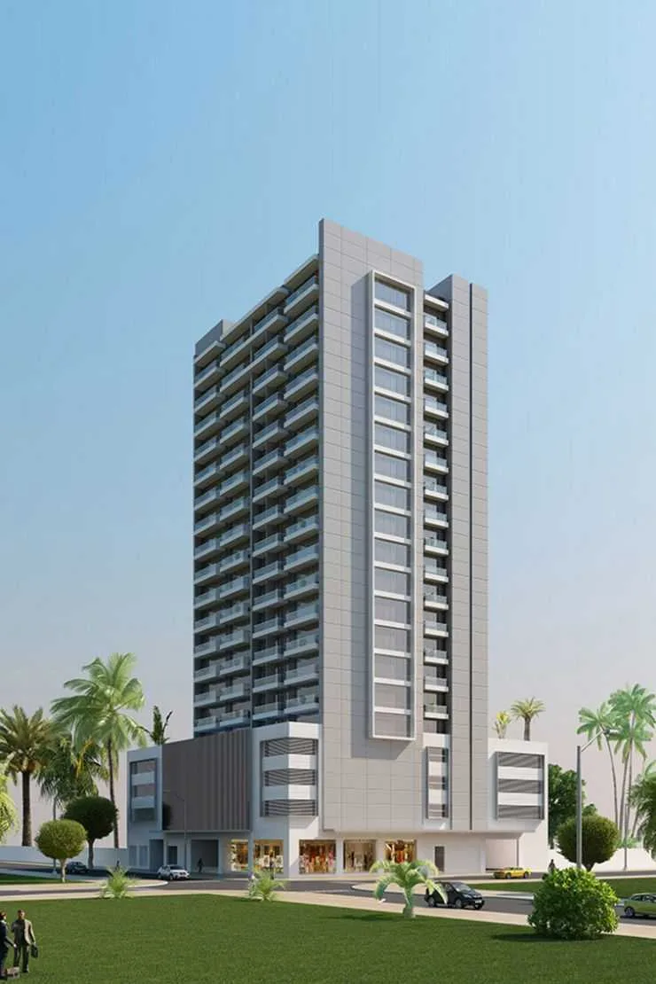 Developer render of tower and podium
