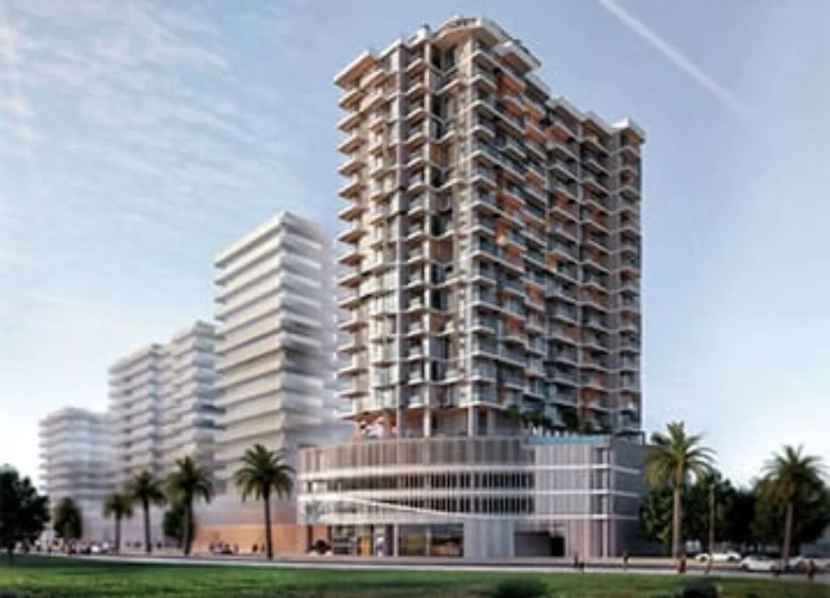 Full tower with podium and stepped balconies