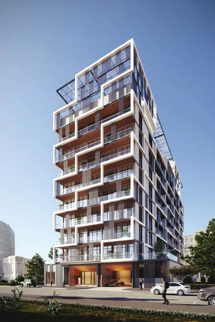 outside full height from the street